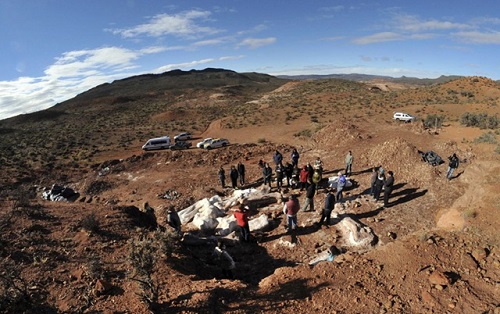 アルゼンチンで世界最大の恐竜の化石が発見される！
