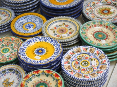 スペイン・アンダルシア旅行記①、購入した陶器色々と帰宅翌日の夕ご飯