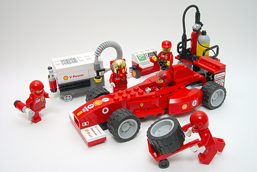 LEGO8673】レゴ・レーサー・フェラーリ・F1ピットストップ - LEGO製品